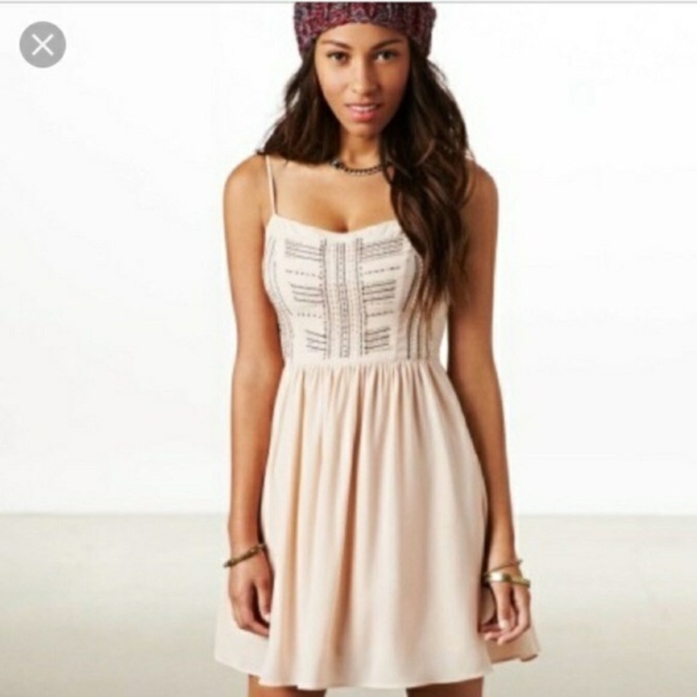 American Eagle pink champagne colored dress